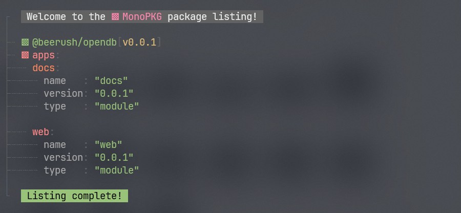 List Packages